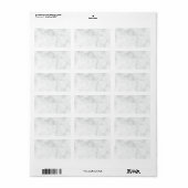 Modern Witte Marmer Etiket (Full Sheet)