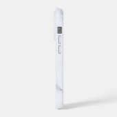 Modern Witte Marmer iPhone Hoesje (Linkerkant)