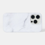 Modern Witte Marmer iPhone Hoesje (Achterkant horizontaal)