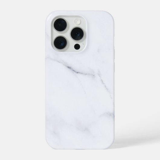 Modern Witte Marmer iPhone Hoesje (Achterkant)