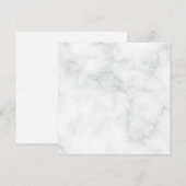 Modern Witte Marmer Kaart (Voorkant / Achterkant)