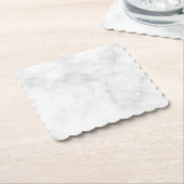 Modern Witte Marmer Kartonnen Onderzetters (Gebogen)