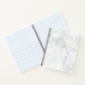 Modern Witte Marmer Notitieboek (Binnen)