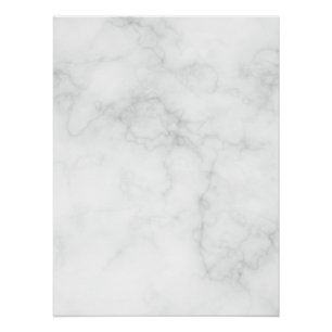 Modern Witte Marmer Perfect Poster