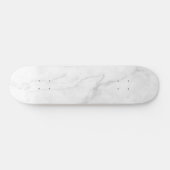Modern Witte Marmer Persoonlijk Skateboard (Horizontaal)