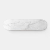 Modern Witte Marmer Persoonlijk Skateboard (Horizontaal)