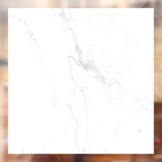 Modern Witte Marmer Raamsticker (Vel 2)