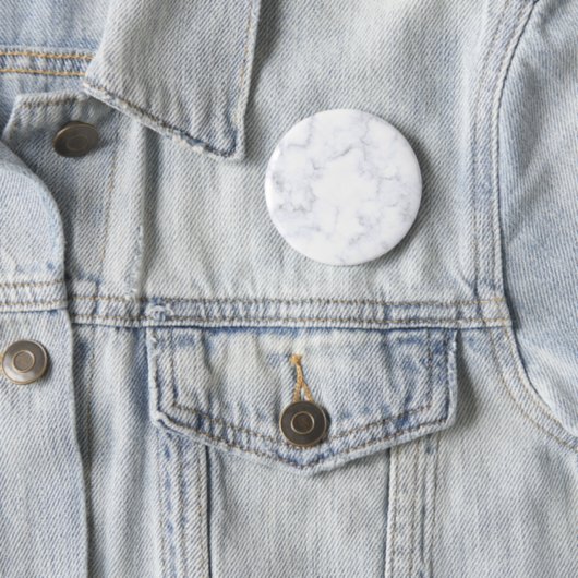 Modern Witte Marmer Ronde Button 5,7 Cm (In situ)