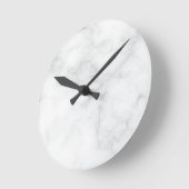 Modern Witte Marmer Ronde Klok (Hoek)