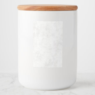 Modern Witte Marmer Voedselcontainer Etiket