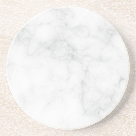 Modern Witte Marmer Zandsteen Onderzetter (Voorkant)
