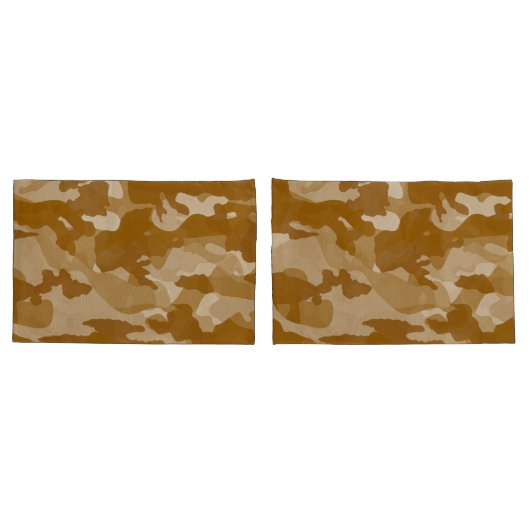 Modern Woestijn Aardetonen Camouflagepatroon Kussensloop (Achterkant-Set)
