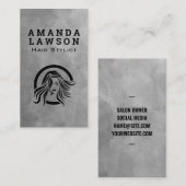 Modern Womens Beauty and Hair Logo Visitekaartje (Voorkant / Achterkant)