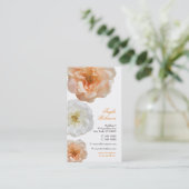 Modern Womens Garden Rozen Gepersonaliseerd profie Visitekaartje (Staand voorkant)