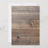 Modern Wood Brown Calligraphy Graduation Party Kaart (Achterkant)