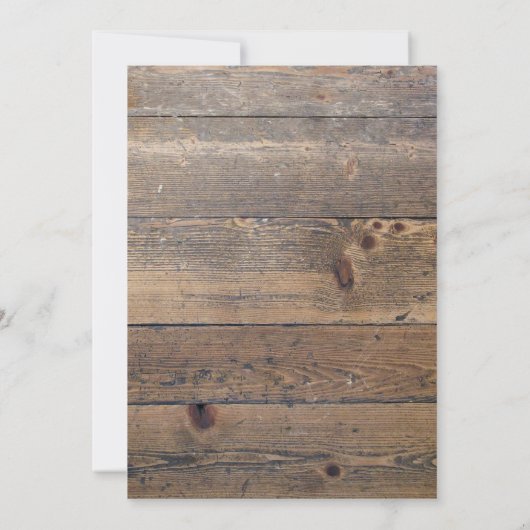 Modern Wood Brown Calligraphy Graduation Party Kaart (Achterkant)