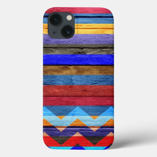 Modern Wood Chevron Stripe #2 Case-Mate iPhone Case (Achterkant)