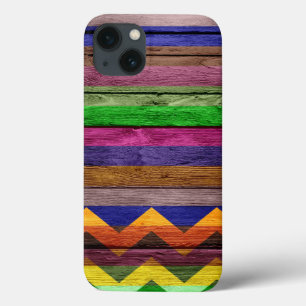 Modern Wood Chevron Stripe Case-Mate iPhone Case