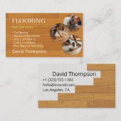 Modern Wood Flooring Tile Service Visitekaartje (Voorkant / Achterkant)
