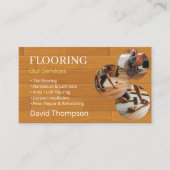 Modern Wood Flooring Tile Service Visitekaartje (Voorkant)