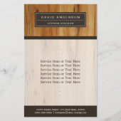Modern Wood Grain Professional Classy Flyer (Voorkant)