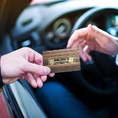 Modern Wood Grain Professioneel Visitekaartje