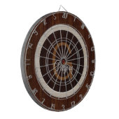 Modern Wood Hue Burnt Hickory and Chestnut Dartbord (Voorkant Links)