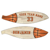 Modern Wood Player Naam Team Nummer Basketbal (Panelen)