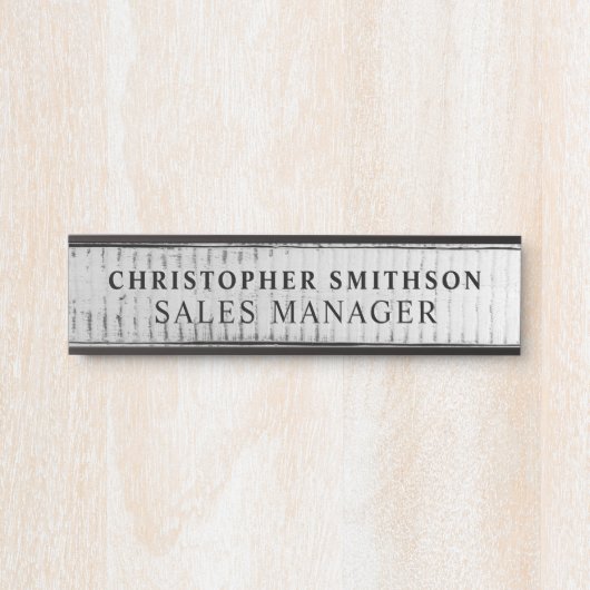 Modern Wood Professioneel Bord Veranderlijke Kanto Deurbordje (Voorkant)