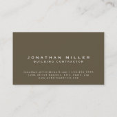 Modern Wooden Plank Professional Visitekaartje (Achterkant)