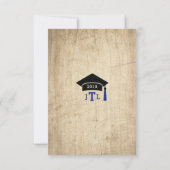 Modern Woodgrain Flat - Hartelijk dank - Koninklij Bedankkaart (Achterkant)