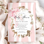 Modern Woodland Animals Baby shower Kaart