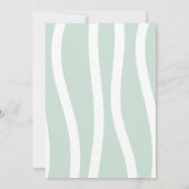 Modern Woodland Animals Baby shower Kaart (Achterkant)