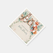 Modern Woodland Animals Forest Baby shower Servet (Hoek)