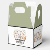 Modern Woodland Animals Forest Boy Baby Shower Bedankdoosjes (Geopend)