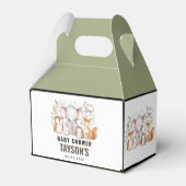 Modern Woodland Animals Forest Boy Baby Shower Bedankdoosjes (Voorkant Zijde)