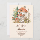 Modern Woodland Animals Forest Boy Baby shower Kaart (Voorkant)