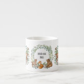 Modern Woodland Animals Forest Greenery Dream Big Espresso Kop (Voorkant)