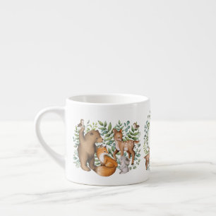 Modern Woodland Animals Forest Greenery Dream Big Espresso Kop
