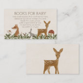 Modern Woodland Books for Baby Kaart (Voorkant / Achterkant)