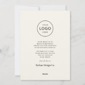 Modern Woodland Heart Small Kantoor Business Feestdagenkaart (Achterkant)