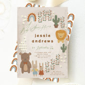 Modern Woodlands Unisex Baby shower Kaart