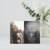 Modern Woodsy Rustic | Foto bedankt Briefkaart (Staand voorkant)