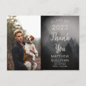 Modern Woodsy Rustic | Foto bedankt Briefkaart (Voorkant)