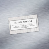 Modern Woodwerker met Groen Magnetisch Visitekaartje (Voorbeeld)