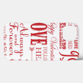 Modern  woord Valentijn Liefde collage Case-Mate iPhone Case (Achterkant (horizontaal))