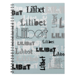 Modern Wordcloud booys Girls NAME Persoonlijk Notitieboek