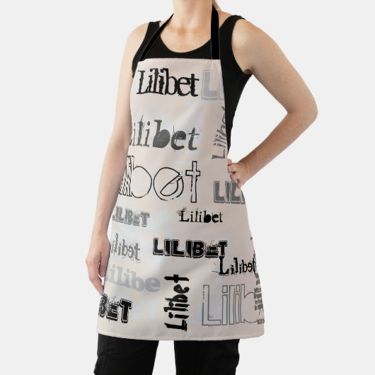 Modern Wordcloud booys Girls NAME Persoonlijk Schort (Insitu)