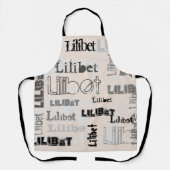 Modern Wordcloud booys Girls NAME Persoonlijk Schort (Voorkant)