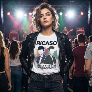 Modern World Tour 2026 Ricaso Fictieve Muziek T-shirt